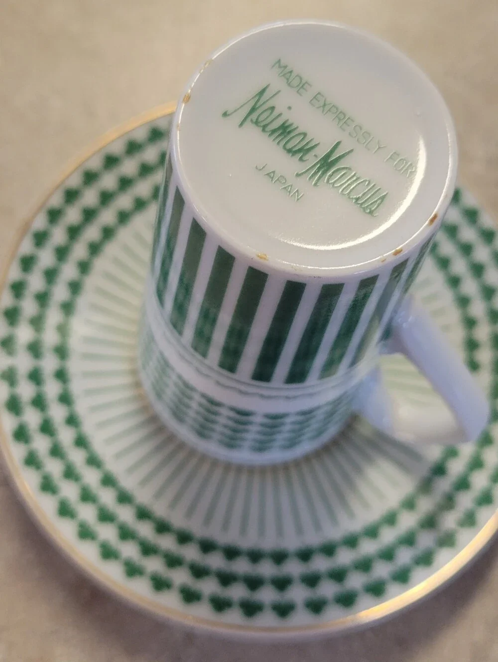 Vintage MCM Lagardo Tackett Schmid Irish Coffee Mug And Saucer Set